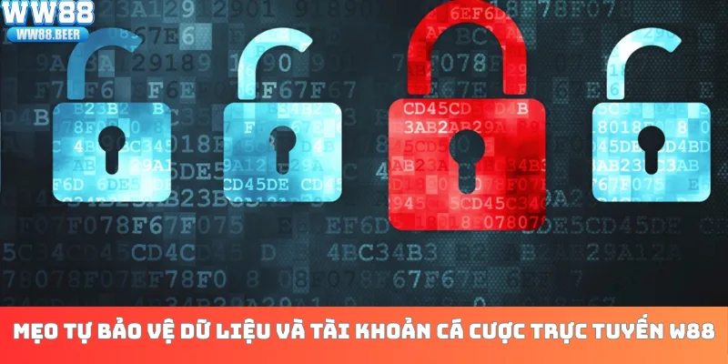 Mẹo tự bảo vệ dữ liệu và tài khoản cá cược trực tuyến W88